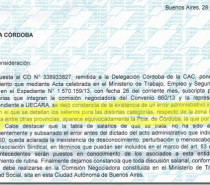 Acuerdo Salarial: Córdoba exige el 28%. Rectificación de Buenos Aires. Acuerdo Salarial: Córdoba exige el 28%. Rectificación de Buenos Aires.
