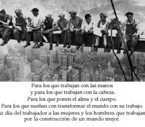 ¡Feliz día del Trabajador! ¡Feliz día del Trabajador!