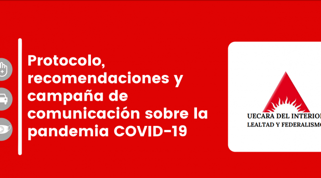 Protocolo, recomendaciones y campaña de comunicación sobre la pandemia COVID-19